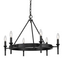 Mid. Chandeliers Candle by Golden ( 62 | 1020-6 BLK Edinburgh ) 