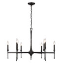 Mid. Chandeliers Candle by Golden ( 62 | 3509-9 BLK Landon ) 