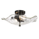 Semi-Flush Mts. Bowl Style by Golden ( 62 | 1140-SF BLK-HWG Samara ) 