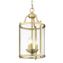 Foyer/Hall Lanterns Glass w/Frame by Golden ( 62 | 1157-3P BCB Payton ) 