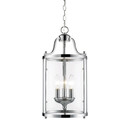 Foyer/Hall Lanterns Glass w/Frame by Golden ( 62 | 1157-3P CH Payton ) 
