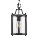 Foyer/Hall Lanterns Glass w/Frame by Golden ( 62 | 1157-M1L BLK Payton ) 
