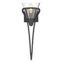 Sconces Single Glass by Golden ( 62 | 1648-1W BLK-CLR Olympia ) 