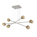 Linear/Island 4 Light + by Hammerton Studio ( 404 | PLB0039-M3-BS-B-CA1-L3 Gem ) 
