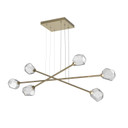 Linear/Island 4 Light + by Hammerton Studio ( 404 | PLB0039-M3-GB-C-CA1-L3 Gem ) 