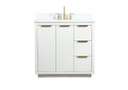 Plumbing Bath Chests/Vanities by Elegant Lighting ( 173 | VF19436WH-BS Blake ) 