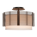 Semi-Flush Mts. Drum Shade by Hammerton Studio ( 404 | CLB0020-14-MB-SH-E2 Downtown Mesh ) 