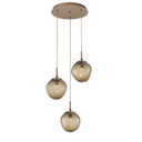 Mini Pendants 3 Light Cluster by Hammerton Studio ( 404 | CHB0066-03-NB-GB-C01-L3 Aster ) 