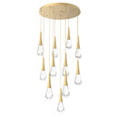 Mid. Chandeliers Multi-Port/Cascade by Hammerton Studio ( 404 | CHB0078-11-GB-C-C01-L3 Raindrop ) 