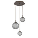 Mini Pendants 3 Light Cluster by Hammerton Studio ( 404 | CHB0092-03-FB-S-C01-L3 Gaia ) 