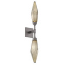 Sconces Double Glass by Hammerton Studio ( 404 | IDB0050-02-GP-CB-L3 Rock Crystal ) 