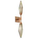Sconces Double Glass by Hammerton Studio ( 404 | IDB0050-02-NB-CB-L1 Rock Crystal ) 