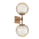 Sconces Double Glass by Hammerton Studio ( 404 | IDB0092-02-NB-A-L1 Gaia ) 