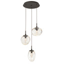 Mini Pendants 3 Light Cluster by Hammerton Studio ( 404 | CHB0069-03-FB-GA-C01-L3 Cosmos ) 