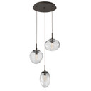 Mini Pendants 3 Light Cluster by Hammerton Studio ( 404 | CHB0069-03-FB-GC-C01-L3 Cosmos ) 