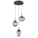 Mini Pendants 3 Light Cluster by Hammerton Studio ( 404 | CHB0069-03-FB-GS-C01-L3 Cosmos ) 