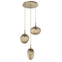 Mini Pendants 3 Light Cluster by Hammerton Studio ( 404 | CHB0069-03-GB-FB-C01-L3 Cosmos ) 