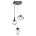 Mini Pendants 3 Light Cluster by Hammerton Studio ( 404 | CHB0069-03-GP-ZC-C01-L3 Cosmos ) 