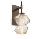 Sconces Single Glass by Hammerton Studio ( 404 | IDB0089-01-FB-A-L3 Mesa ) 