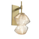 Sconces Single Glass by Hammerton Studio ( 404 | IDB0089-01-GB-A-L3 Mesa ) 