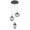 Mini Pendants 3 Light Cluster by Hammerton Studio ( 404 | CHB0069-03-MB-ZS-C01-L1 Cosmos ) 