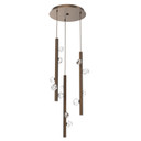 Mini Pendants 3 Light Cluster by Hammerton Studio ( 404 | CHB0070-03-FB-CZ-CA1-L3 Stella ) 