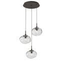 Mini Pendants 3 Light Cluster by Hammerton Studio ( 404 | CHB0068-03-FB-FC-C01-L3 Nebula ) 