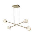 Linear/Island 2 Light Bar by Hammerton Studio ( 404 | PLB0039-M2-GB-A-CA1-L1 Gem ) 