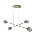 Linear/Island 2 Light Bar by Hammerton Studio ( 404 | PLB0039-M2-GB-S-CA1-L3 Gem ) 