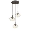 Mini Pendants 3 Light Cluster by Hammerton Studio ( 404 | CHB0064-03-FB-A-C01-E2 Nebula ) 
