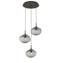 Mini Pendants 3 Light Cluster by Hammerton Studio ( 404 | CHB0064-03-FB-S-C01-E2 Nebula ) 