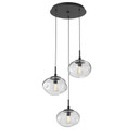 Mini Pendants 3 Light Cluster by Hammerton Studio ( 404 | CHB0064-03-MB-C-C01-E2 Nebula ) 