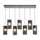 Linear/Island 4 Light + by Hammerton Studio ( 404 | PLB0044-04-BS-BG-C01-E2 Textured Glass ) 