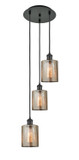 Mini Pendants 3 Light Cluster by Innovations ( 405 | 113B-3P-BK-G116 Ballston ) 