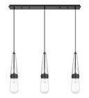 Linear/Island 3 Light Bar by Innovations ( 405 | 123-452-1P-BK-G452-4CL Downtown Urban ) 