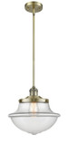 Mini Pendants Glass Down by Innovations ( 405 | 201S-AB-G542-LED Franklin Restoration ) 
