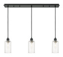 Linear/Island 3 Light Bar by Innovations ( 405 | 123B-3P-BK-G434-7CL Downtown Urban ) 