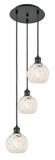 Mini Pendants 3 Light Cluster by Innovations ( 405 | 113B-3P-BK-G1216-6WM Ballston ) 