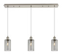 Linear/Island 3 Light Bar by Innovations ( 405 | 123B-3P-SN-G434-7SM Downtown Urban ) 