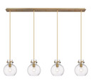 Linear/Island 4 Light + by Innovations ( 405 | 124-410-1PS-BB-G410-8CL Downtown Urban ) 