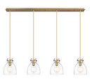 Linear/Island 4 Light + by Innovations ( 405 | 124-410-1PS-BB-G412-8CL Downtown Urban ) 