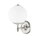 Sconces Single Glass by Hudson Valley ( 70 | MDS702-PN Sphere No.1 ) 