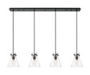 Linear/Island 4 Light + by Innovations ( 405 | 124-410-1PS-BK-G411-8CL Downtown Urban ) 