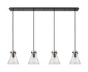 Linear/Island 4 Light + by Innovations ( 405 | 124-410-1PS-BK-G411-8SDY Downtown Urban ) 