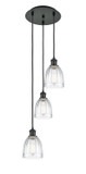 Mini Pendants 3 Light Cluster by Innovations ( 405 | 113B-3P-BK-G442 Ballston ) 