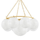Large Chandeliers Glass Shade by Hudson Valley ( 70 | 5243-AGB Thornwood ) 