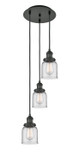 Mini Pendants 3 Light Cluster by Innovations ( 405 | 113F-3P-BK-G52 Franklin Restoration ) 