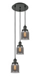 Mini Pendants 3 Light Cluster by Innovations ( 405 | 113F-3P-BK-G53 Franklin Restoration ) 
