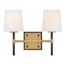 Bathroom Fixtures Two Lights by Hinkley ( 13 | 56952BK-LCB Saunders ) 