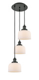 Mini Pendants 3 Light Cluster by Innovations ( 405 | 113F-3P-BK-G71 Franklin Restoration ) 